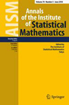 ANNALS OF THE INSTITUTE OF STATISTICAL MATHEMATICS杂志封面